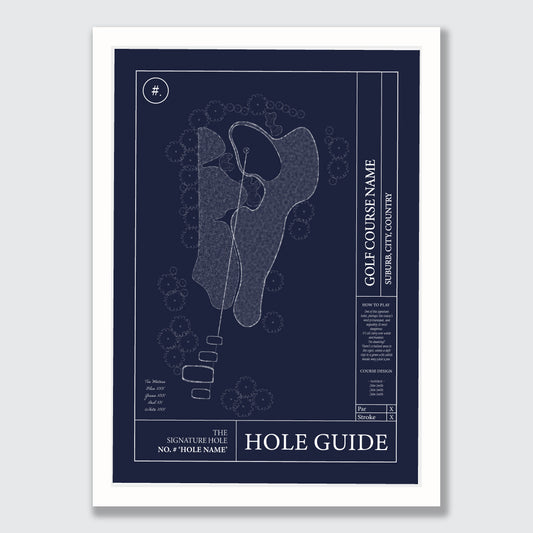 'Hole Guide' Custom Golf Print