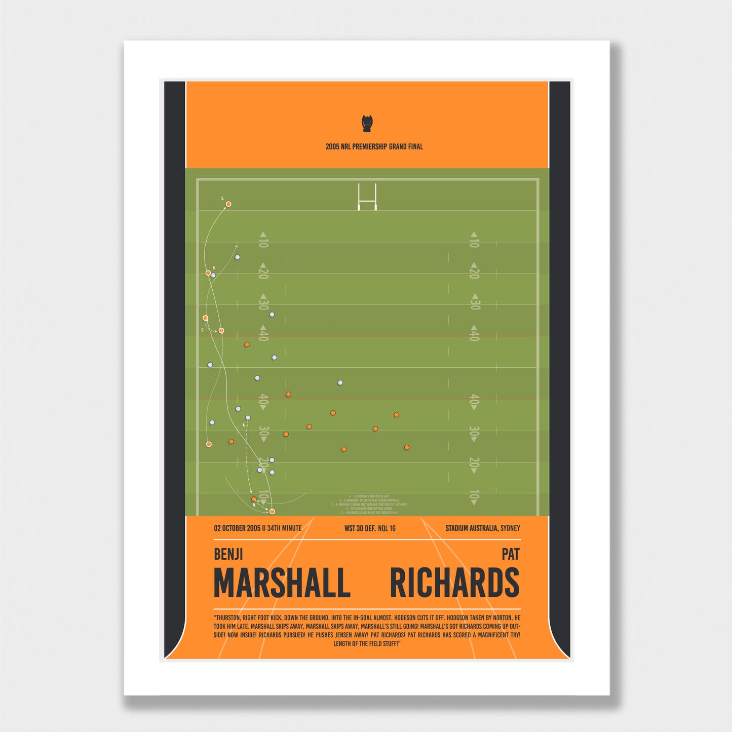 Benji's magic flick pass!